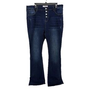 The Elevated Closet Womens Size 38x38 Blue Jean Flares bootcut NWT